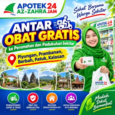 Antar Obat Gratis ke Perumahan dan Padukuhan Sekitar Piyungan, Prambanan, Berbah, Patuk, Kalasan